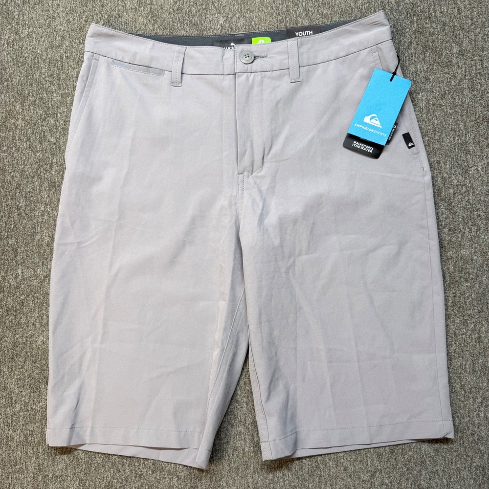 Quiksilver Amphibian Shorts Youth 30‎ Light Grey Hybrid Walkshorts Water 4-Way